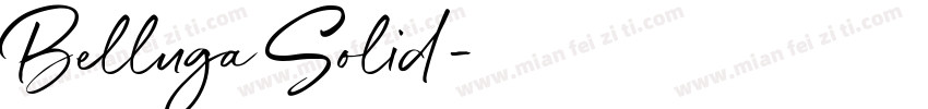 Belluga Solid字体转换